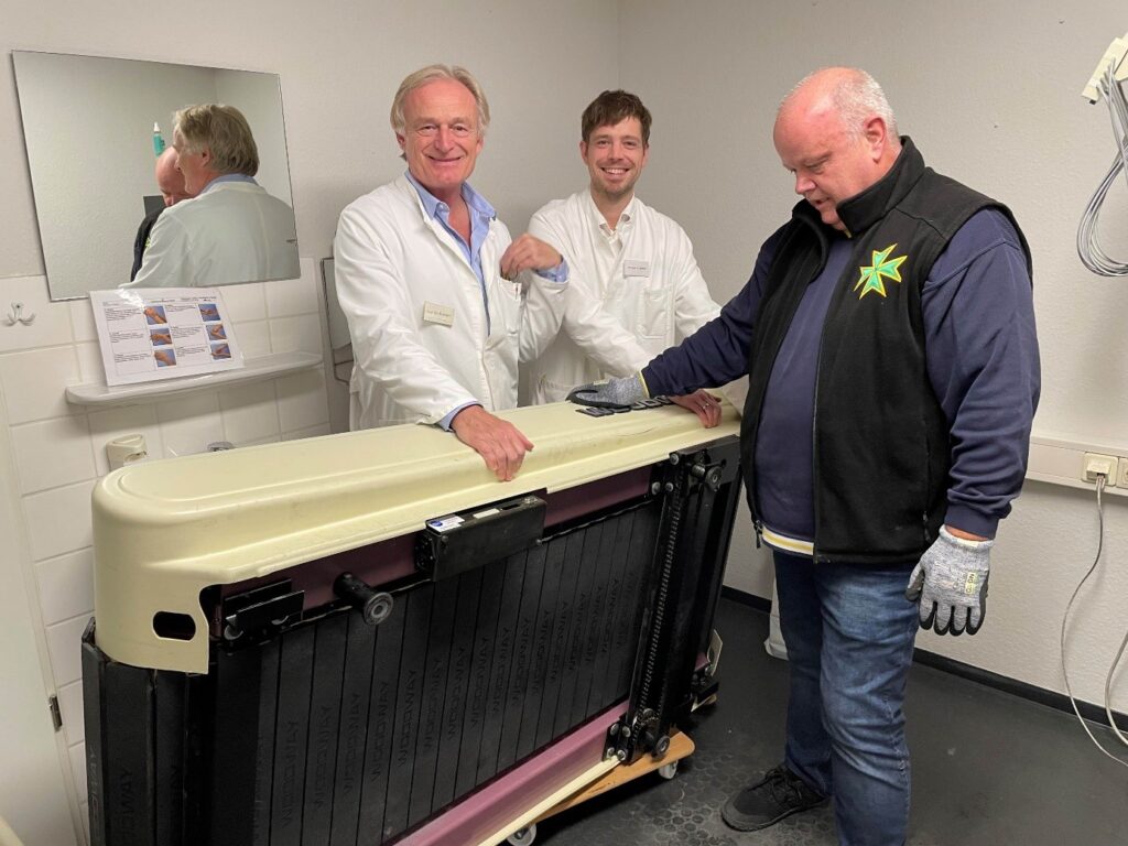 Prof. Franzen und Herr Augustin vom Lazarus-Orden